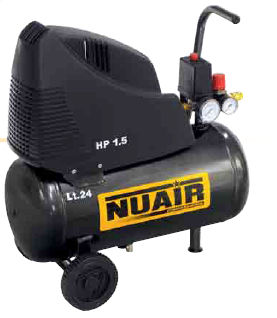 Compressor de pistão - OL195/24 - NUAir compressors - de ar / com motor elétrico / com rodas