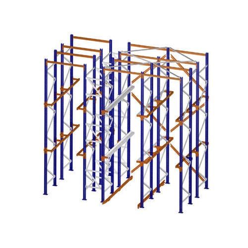 Sistema de armazenamento compacto - KIMER - porta-paletes drive-in / para cargas pesadas / porta-paletes