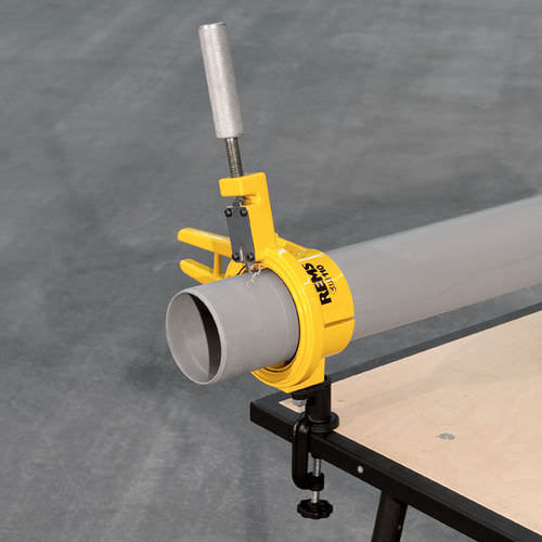 Máquina de corte para plásticos - REMS Cut 110 P - REMS - com controle manual / de chanfrar / para extremidades de tubos