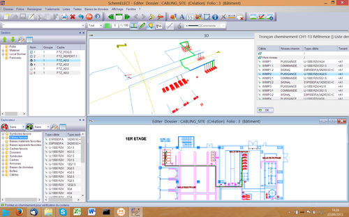Software de CAD elétrico - SchemCABLING - FTZ INFORMATIQUE - para feixe de cabos elétricos