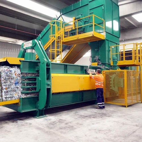 Prensa enfardadeira para papel - MAC 110/2 - MACPRESSE EUROPA SL - para combustível derivado de resíduos (CDR) / horizontal / com abertura frontal