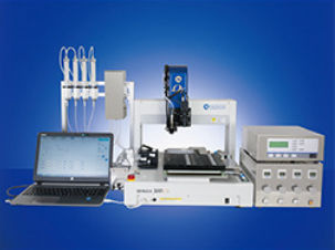 Envasadora automática - JET SPOTTER® - Musashi Engineering, Inc. - de potes / para equipamento médico / multicabeça