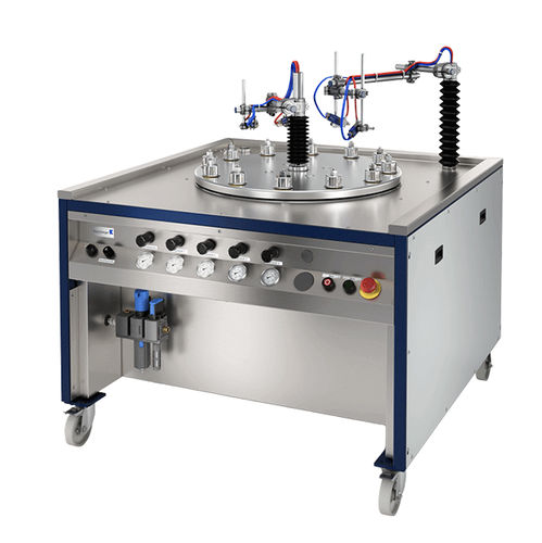 Mesa rotativa indexadora horizontal - R 703 - Krautzberger - para operações de pintura / automática