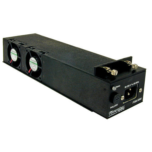 Fonte de alimentação elétrica para montagem em rack - PSM-5000 - FiberPlex Technologies, LLC - CA/CC / modular