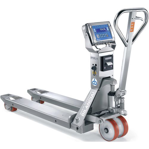 Transpaleteira manual - PTM-D430 - Cachapuz Bilanciai Group - de pesagem / em aço inoxidável / RS232