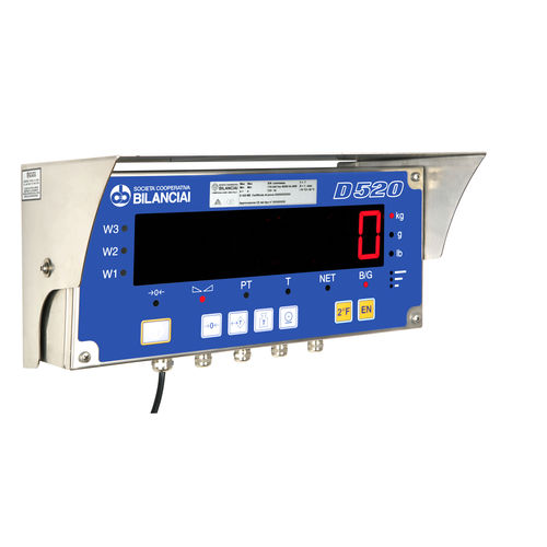 Terminal de pesagem com display LED - D520 - Cachapuz Bilanciai Group - de parede / à prova de água / IP65