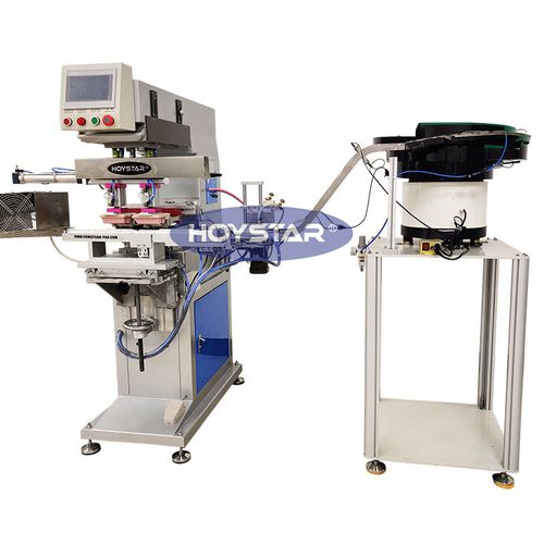 Máquina tampográfica de tinteiro fechado - GW-P2-C - Dongguan Hoystar Printing Machinery Co.,Ltd - totalmente automática / de 2 cores / para tampas