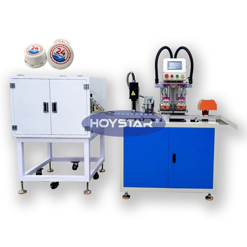 Máquina tampográfica de 2 cores - GW-P2-C - Dongguan Hoystar Printing Machinery Co.,Ltd - de tinteiro fechado / automática / para tampas