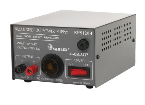 Fonte de alimentação elétrica de mesa - 4 - 6 A, 13.8 V | RPS-1204CPBT  - Samlex America - CA/CC / linear