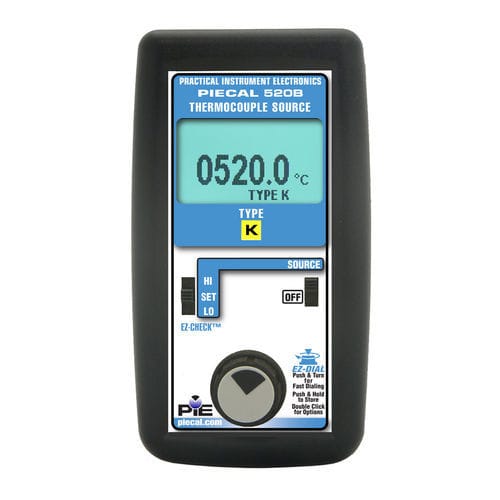 Calibrador para termopar - PIE 520B - PIE - Pratical Instrument Electronics, Inc - de temperatura / portátil / robusta