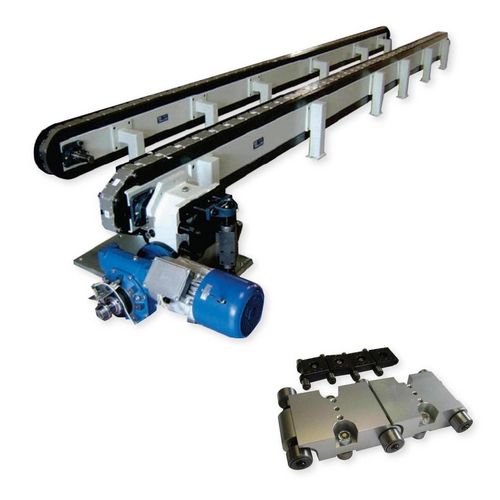 Transportador em lâminas - PLC series - ITALPLANT - horizontal / de transporte / modular