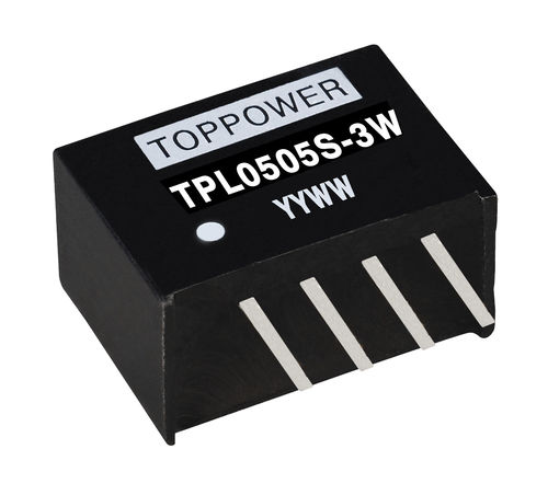 Conversor CC-CC não ajustável - TPL-3W series	 - Guangzhou Top Power Electronics Technology Co.,Ltd - de baixa potência / SIP / com saída simples