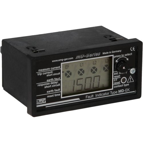 Indicador de curto-circuito - MD series  - Elektro Mechanik - de defeitos de massa / digital / para montagem em painel