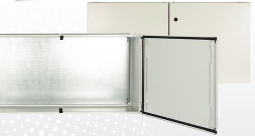 Caixa de montagem com flange - WIDER THAN HIGH - Hugro Armaturen GmbH - retangular / em poliéster / em chapa de aço