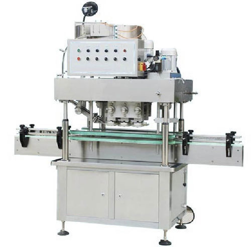 Tampadora-rosqueadora de tampas linear - max. 160 p/min - AMTEC Packaging Machines - automática / para garrafas de vidro