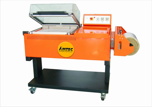 Máquina embaladora semiautomática - max. 450 x 300 mm, max. 13 p/min | W13-L ECONOMY - AMTEC Packaging Machines - com filme termoencolhível / de campânula