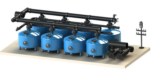 Sistema de filtração de pressão - F600 - STF FILTERS - de areia / para água / automático