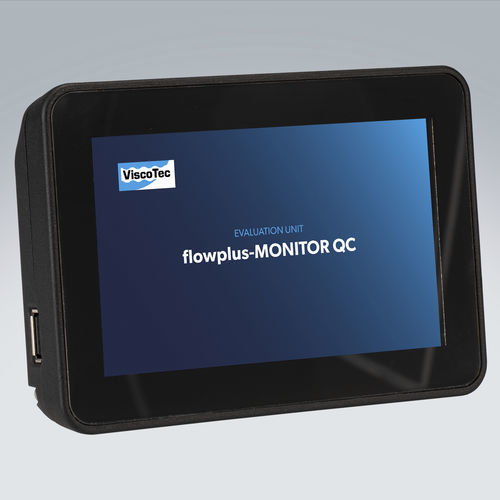 Unidade de avaliação com tela sensível ao toque resistiva - flowplus-MONITOR QC - ViscoTec Pumpen- u. Dosiertechnik GmbH - para dosagem