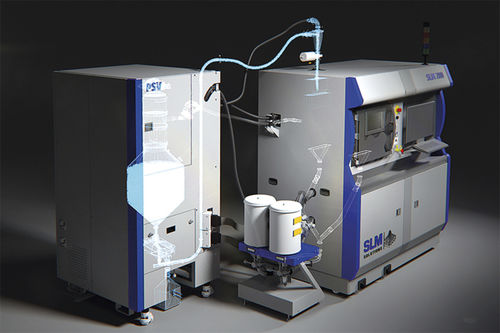 Unidade de alimentação de pó - PSV - SLM solutions - para máquina de impressão / automática