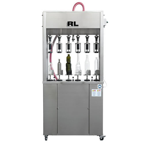 Envasadora semiautomática - RLVT-6 - Rizzolio s.r.l - para garrafas de vidro / para diversos tipos de recipientes / por gravidade