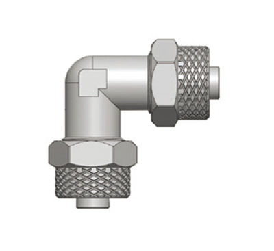 Conexão para ar comprimido - RPUL - Ningbo Parmicro Fluid Technology CO.,LTD - rápida / cotovelo de 90° / em latão niquelado