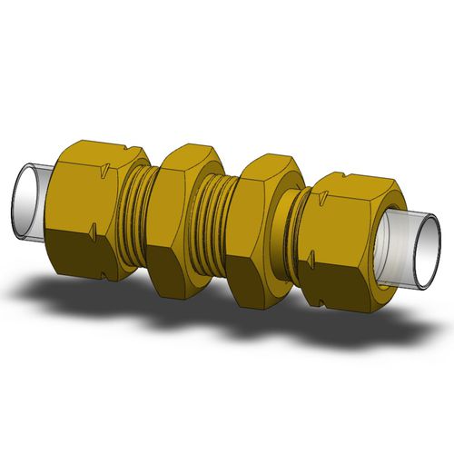 Conexão passa-muro - CNM - Ningbo Parmicro Fluid Technology CO.,LTD - hidráulica / de compressão / ISO