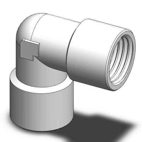 Conexão pneumática - PFL - Ningbo Parmicro Fluid Technology CO.,LTD - com rosca / cotovelo de 90° / BSPT