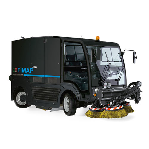 Varredeira para operador a bordo - FIMAP4 - Fimap - a diesel / para via pública / compacta