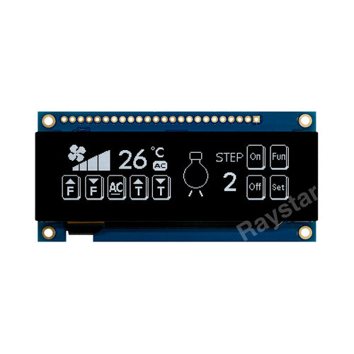 Módulo de visualização com tela sensível ao toque - REN025664A-CTP - Raystar Optronics, Inc. - OLED / em cores / gráfico