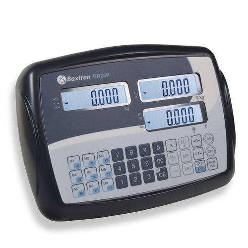 Indicador de peso com display LCD - BR25P - GIROPES - IP54 / para plataforma de pesagem