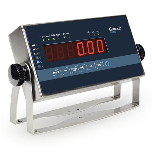 Indicador de peso com display LED - GI400 INOX - GIROPES - de parede / de bancada / IP65