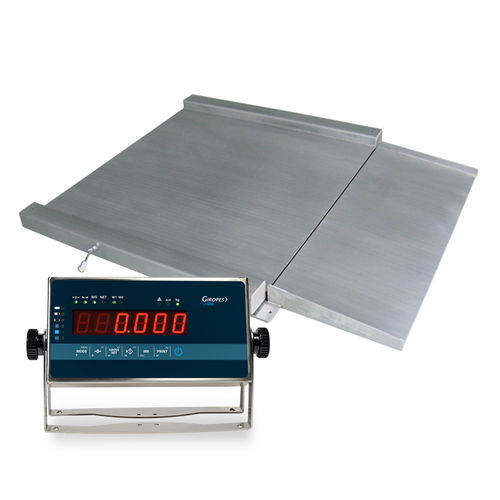 Balança com plataforma - RGI - GIROPES - com display LED / em aço inoxidável / IP65