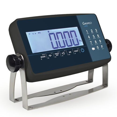 Indicador de peso com display LCD - GI410 LCD ABS - GIROPES - embutido / de bancada / de parede