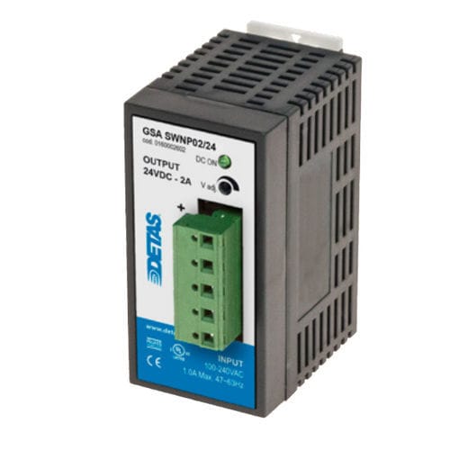 Fonte de alimentação elétrica para trilho DIN - GSA SWNP02 - DETAS - CA/CC / CE