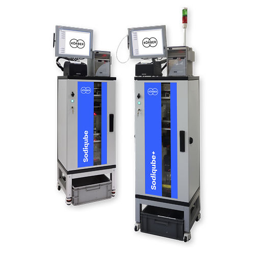 Banco de ensaio para filtros de cigarro - Sodiqube - Körber Technologies GmbH - de queda de pressão / de dimensões / de dureza