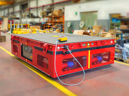 Carro de transferência motorizado a bateria - OMNI DR - ATEX/IECEx - MORELLO GIOVANNI S.r.l. - com 2 eixos / para cargas pesadas / modular