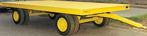 Carreta prancha - 5 x 3 m | VS 15/2 - MORELLO GIOVANNI S.r.l. - para equipamento industrial / com 2 eixos
