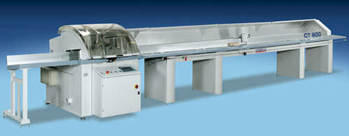 Linha de corte com faca rotativa - CT600  - Stromab - para madeira / automática / programável