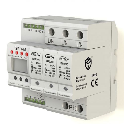 Dispositivo de proteção contra surtos classe II - iSPD20C/3-xxx S  series - FATECH ELECTRONIC (FOSHAN) CO., LTD - para fonte de alimentação / contra sobretensão / tripolar