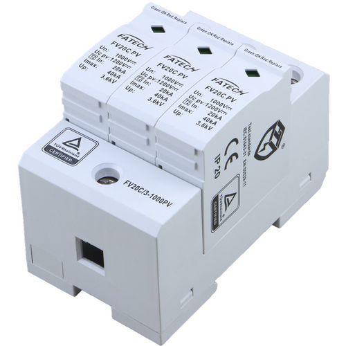 Dispositivo de proteção contra surtos de tipo 2 - FV20C/3-1000PV - FATECH ELECTRONIC (FOSHAN) CO., LTD - classe II / de telesinalização / para usina de energia fotovoltaica