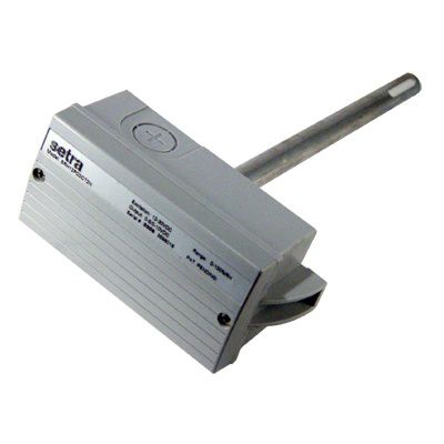 Transmissor de umidade relativa - SRH series - SETRA - montado sobre tubo / com medição de temperatura / para HVAC