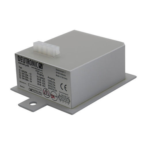 Conversor CC-CC regulado - DR125N series - DEUTRONIC - não-isolado / em caixa metálica / para veículos