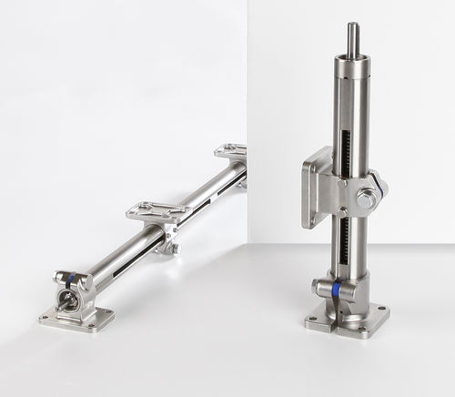 Eixo linear em aço inoxidável - E-II stainless steel - RK Rose+Krieger GmbH - com fuso de rosca trapezoidal / de tubo simples / elétrico