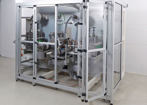 Dispositivo de proteção com portas deslizantes - RK Rose+Krieger GmbH - para linha de produção / para linha robotizada / para máquinas embaladoras