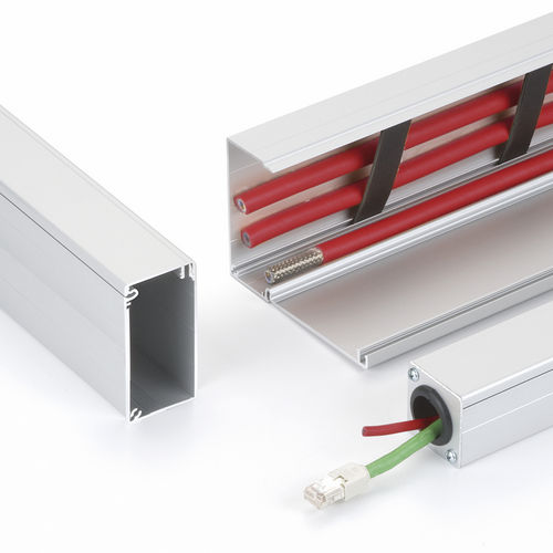 Canaleta para cabos - RK Rose+Krieger GmbH - em alumínio / moldura e rodapé / modular