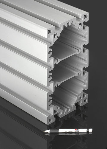 Perfil em alumínio - BLOCAN® D-Profil - RK Rose+Krieger GmbH - plano / retangular / para construção
