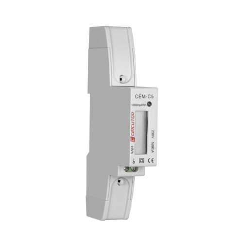 Medidor de energia elétrica monofásico - CEM-C5 - CIRCUTOR - para trilho DIN