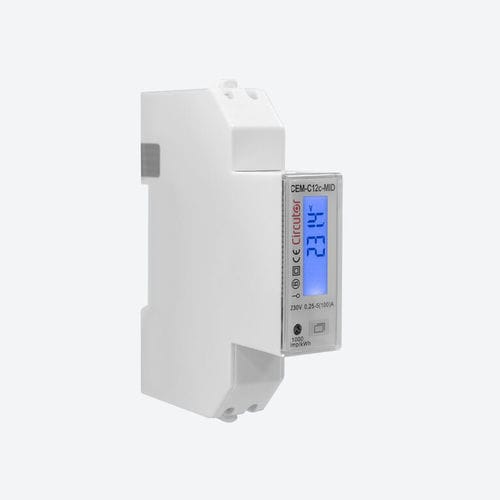 Medidor de energia elétrica monofásico - CEM-C12c-MID - CIRCUTOR - para trilho DIN / RS-485 / MODBUS