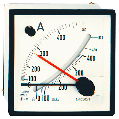 Amperímetro CA - EMC series - CIRCUTOR - analógico / para montagem em painel / com indicação de leitura máxima
