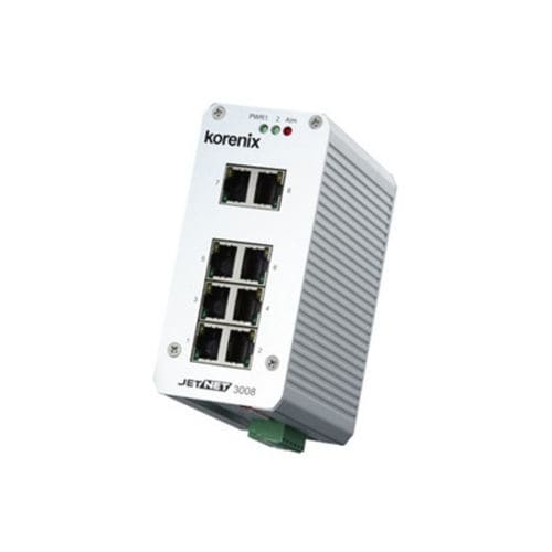 Switch de rede não gerenciável - JetNet 3008 - Beijer Electronics - 8 portas / 10/100BaseT(X) / para trilho DIN